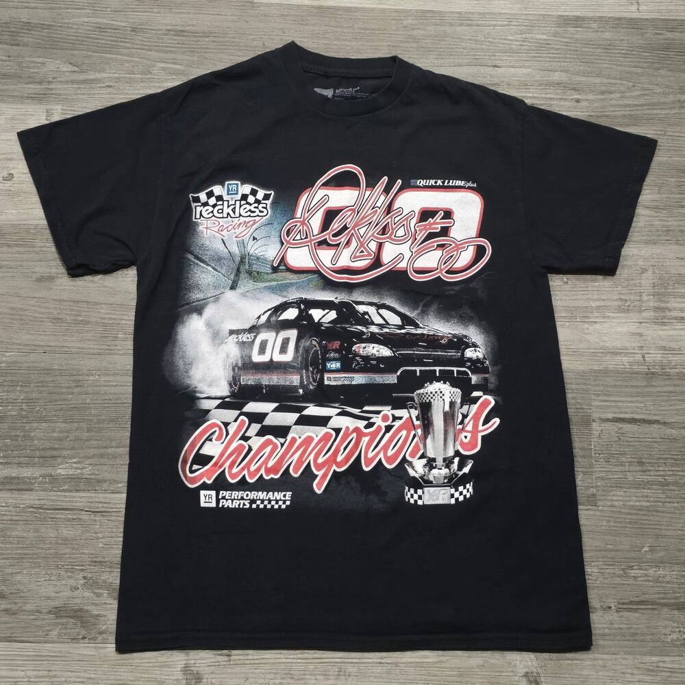 YR Young & Reckless Quick Lube Plus Champions Racing Graphic Tee Shirt T-Shirt